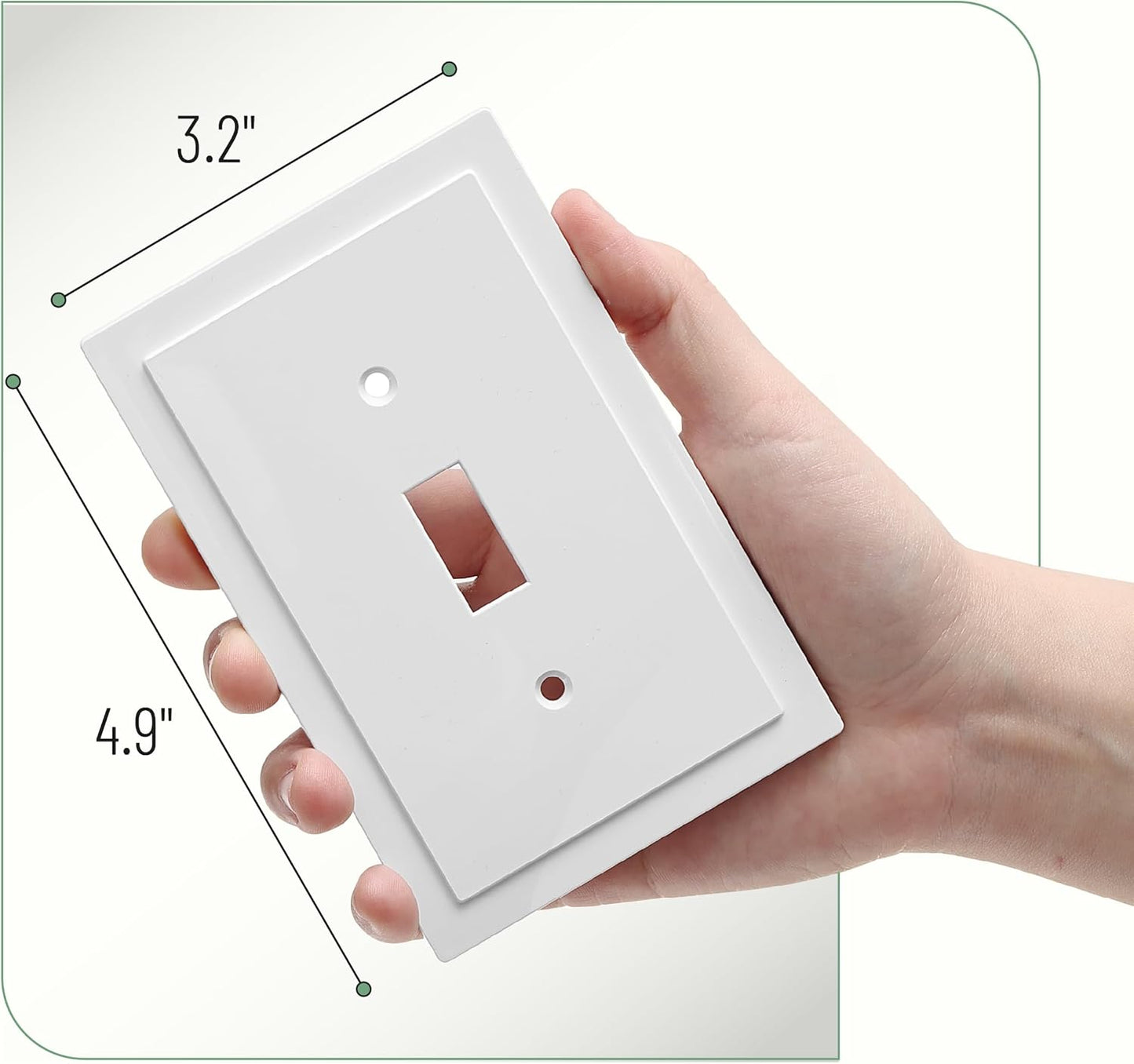 Placas interruptor modernas pack 4 blanco