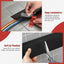 Cubierta cable suelo 16.4pies PVC protege cables autoadhesiva