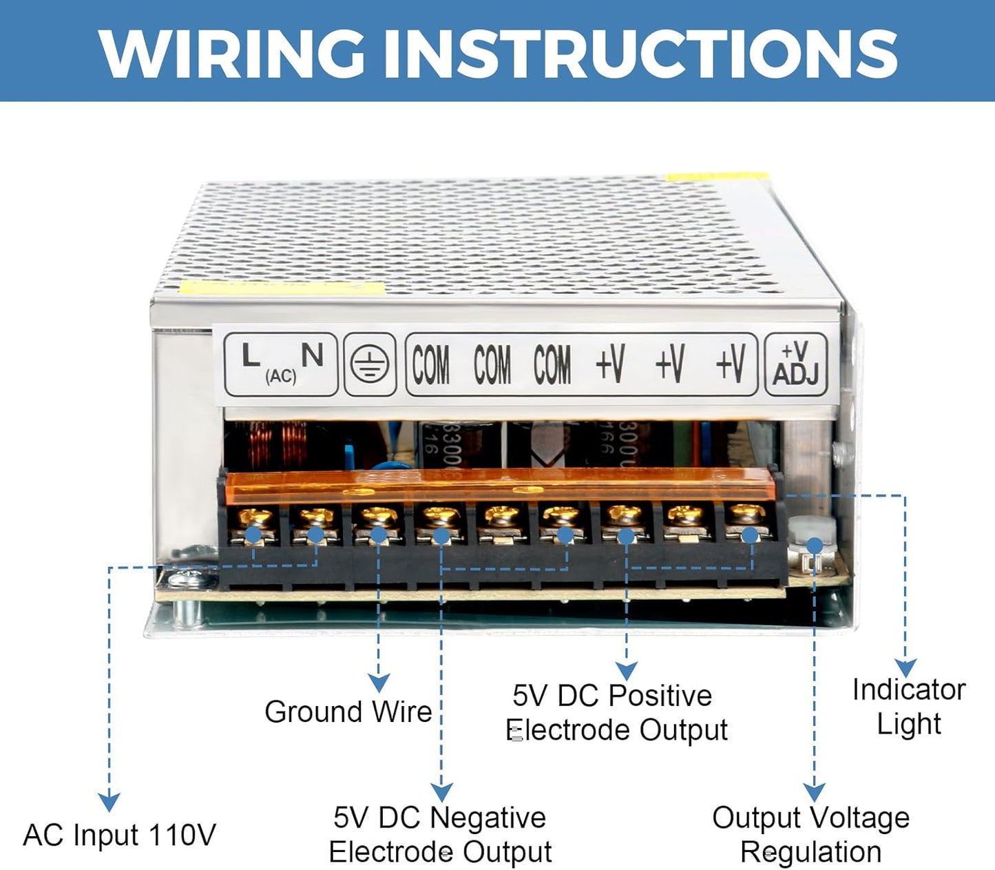 Convertidor AC/DC 110-220V a 5V 40A 200W Universal