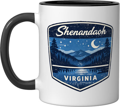 Taza cerámica Shenandoah Virginia Parque Nacional para camping y caminata