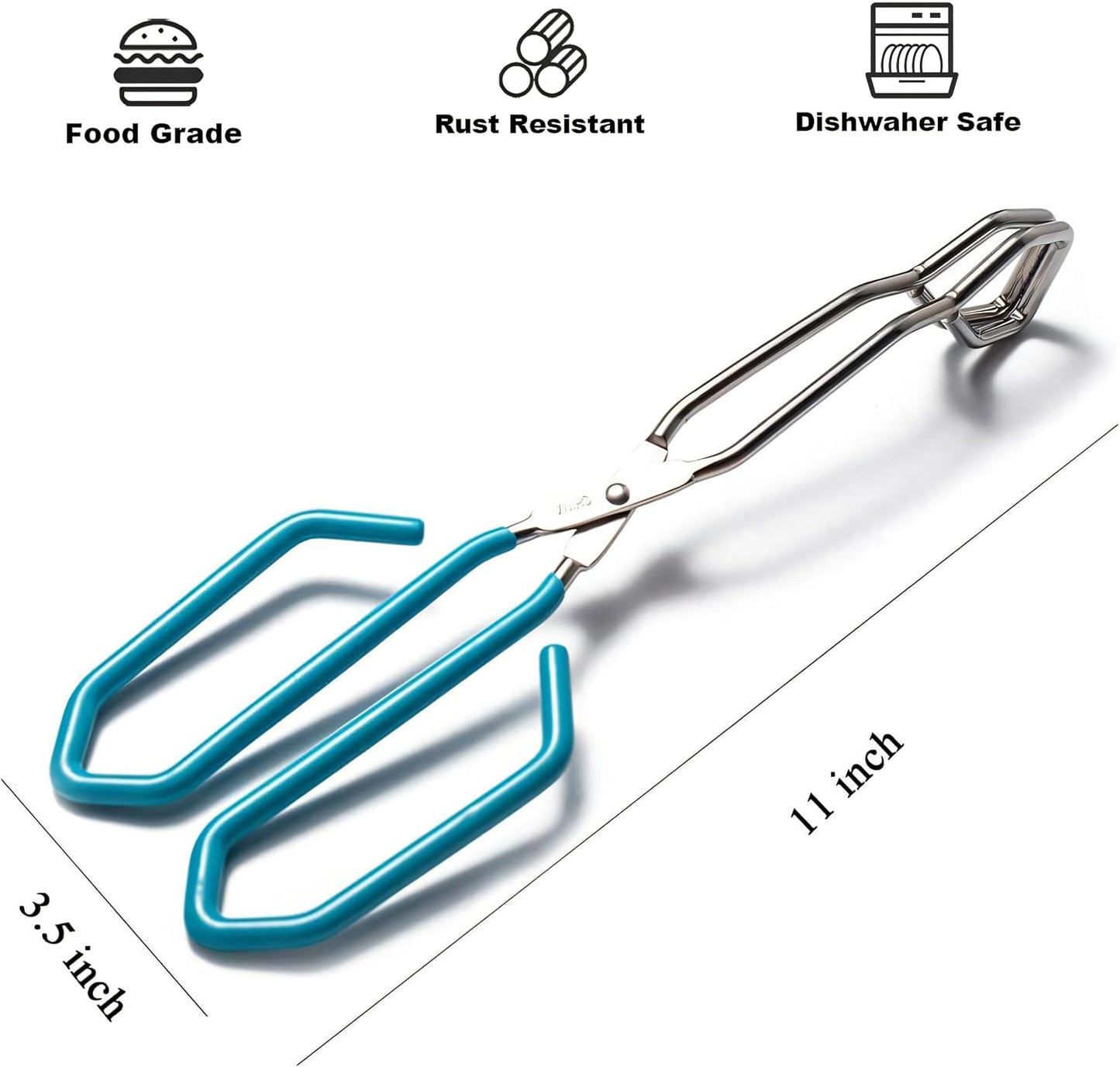 Pinzas cocina acero inox 11pulg