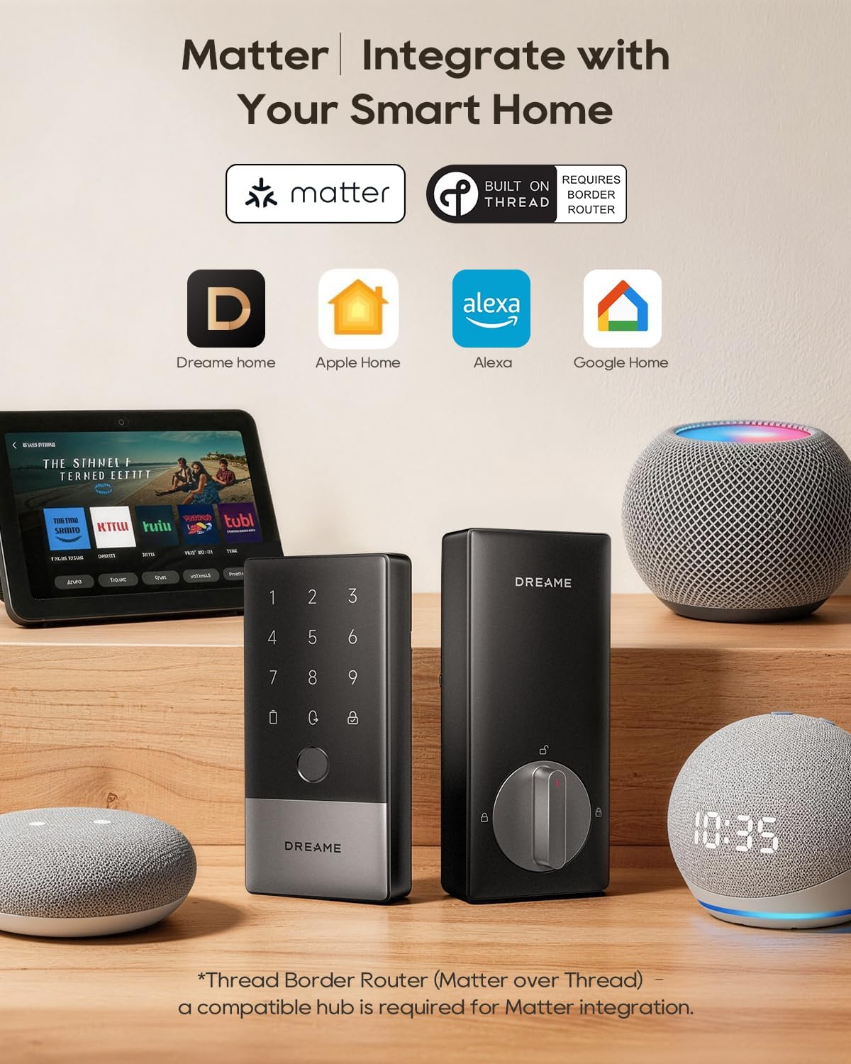Cerradura puerta inteligente Wi-Fi con huella dactilar IP65