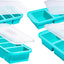 Set 4 Moldes Silicona Congelador 1 y 2 Tazas Con Tapas