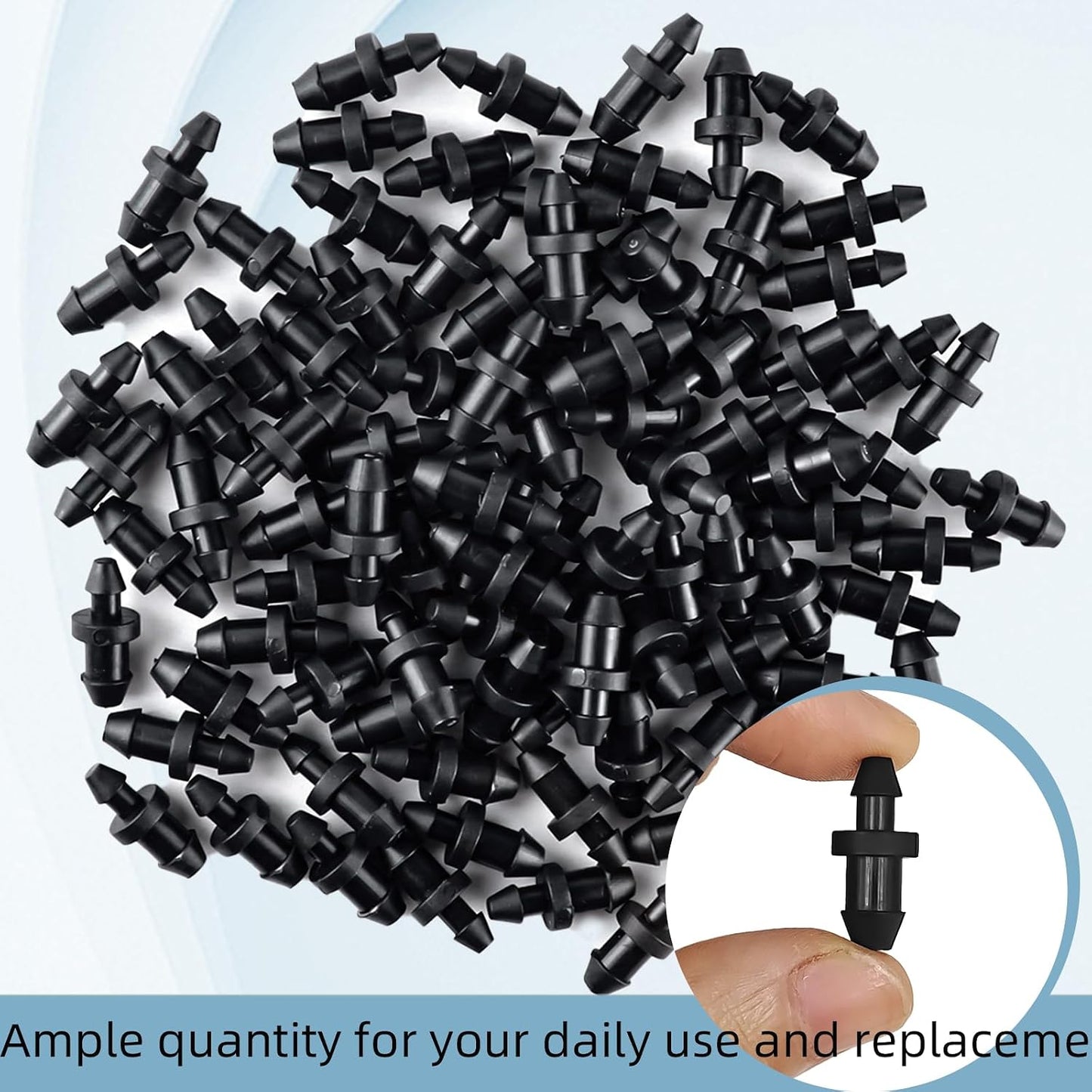 100 Tapones Riego Goteo 1/4pulg Accesorios Enchufe