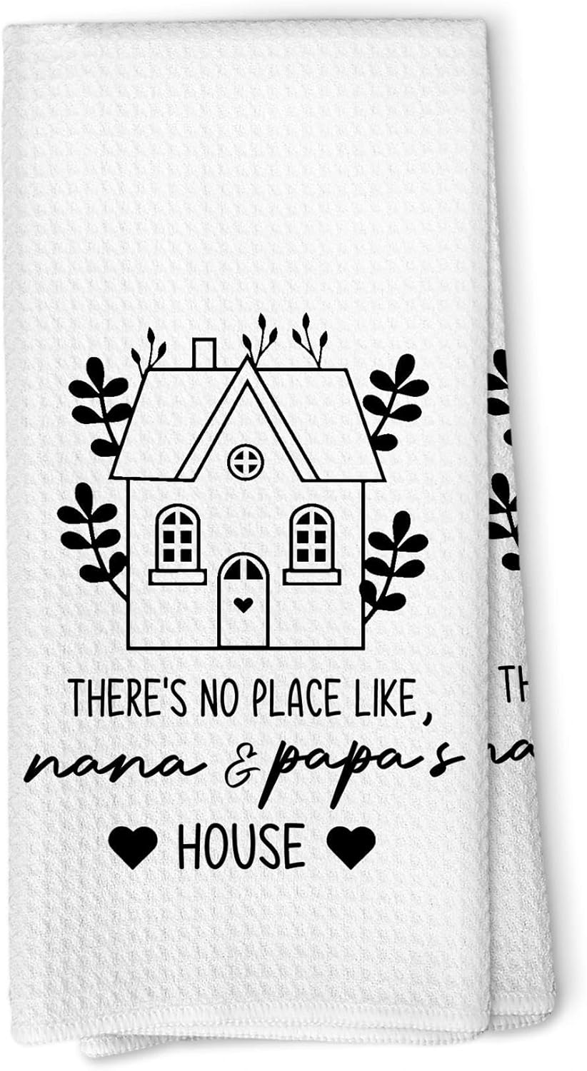 Toallas de cocina para abuelos Nana y Papa regalo decorativo para baño 16x24 pulgadas