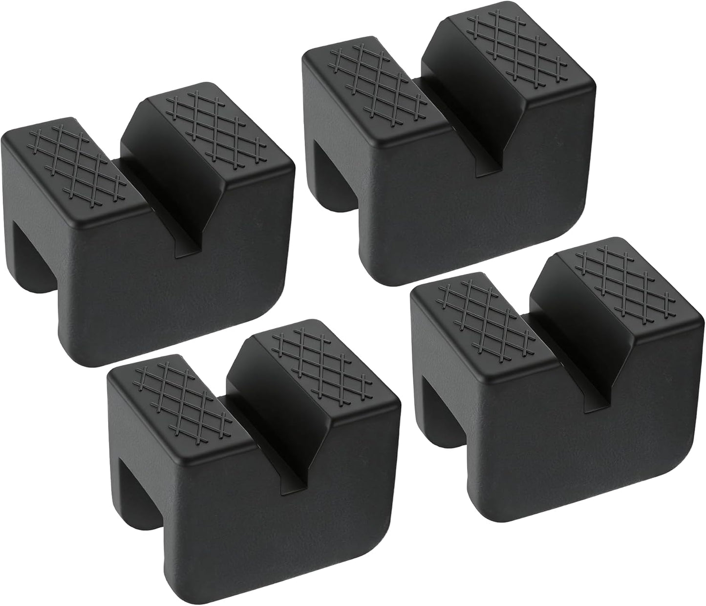 Almohadillas soporte gato adaptador universal goma negro set 4