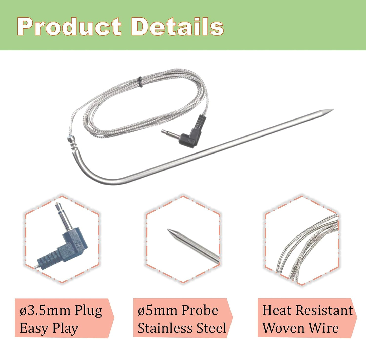 Sonda carne parrilla pellets set 2