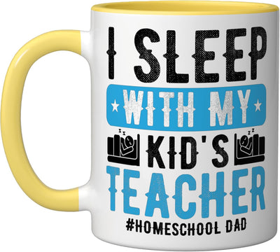 Taza cerámica para padres frase humorística amarillo/blanco