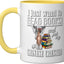 Taza Cerámica para Niños con Perro Chino Crestado Amarillo/Blanco