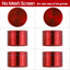 Molinillo de especias de aluminio rojo