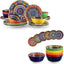 Set 18 Platos Cuencos Bohemios 6 Cuencos Cereales