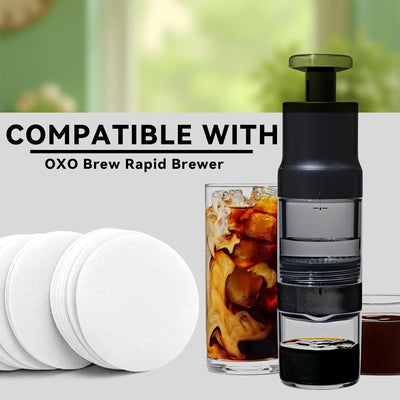 Filtros de café de papel compatibles con cafetera OXO Rapid Brewer