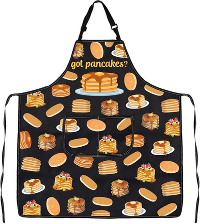 Delantal de chef PXTIDY para hacer panqueques con bolsillos