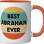 Taza Cerámica Color Naranja/Blanco