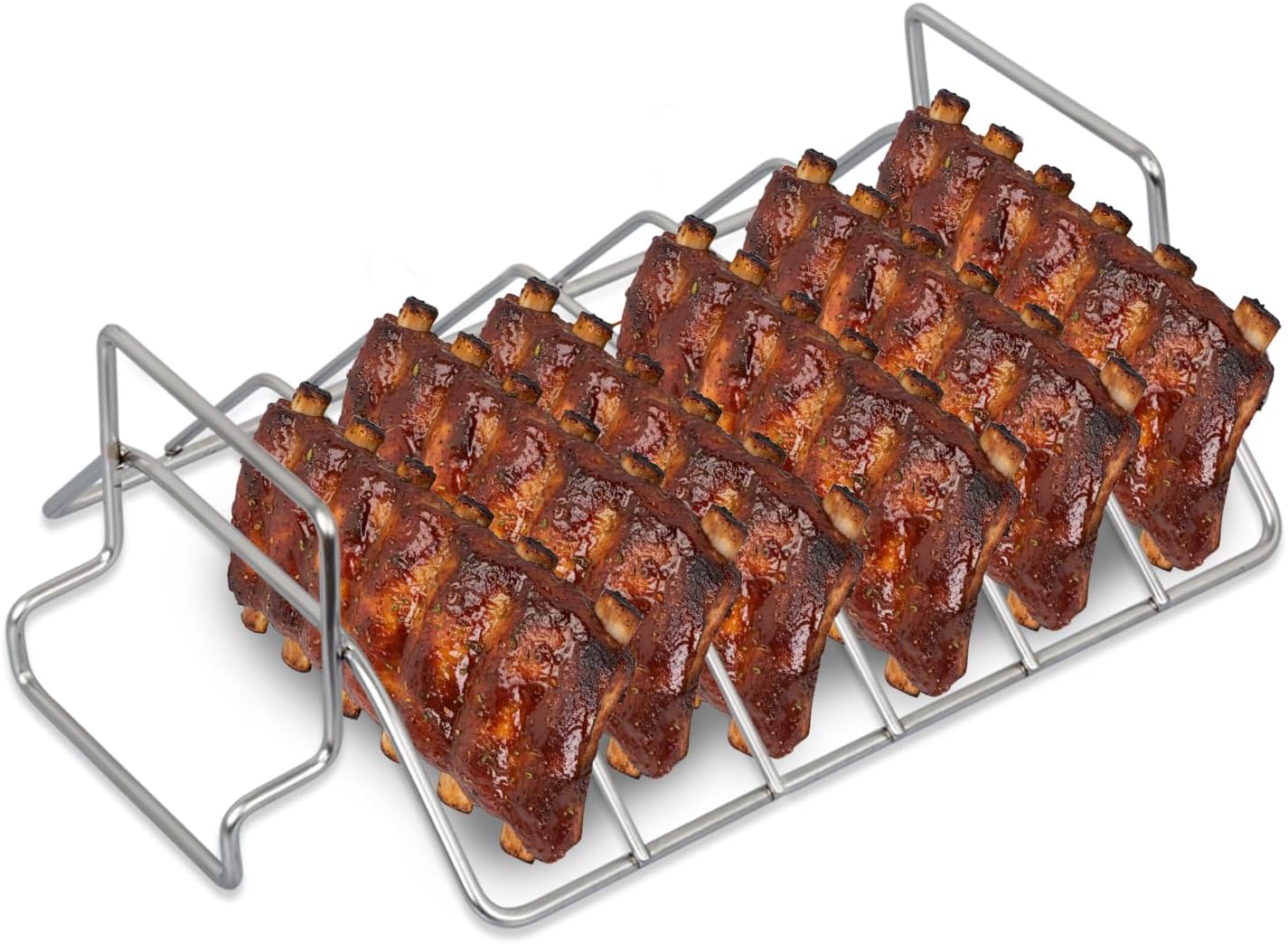 Soporte costillas acero inox para Big Green Egg Pit Boss