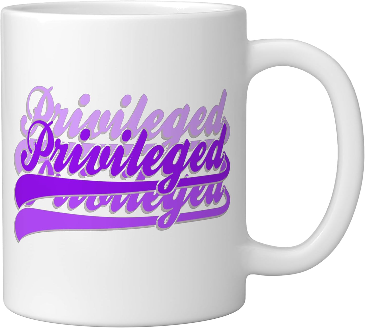 Taza Cerámica con Dibujo Púrpura