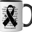 Taza cerámica Narcolepsy Warrior negra/blanca