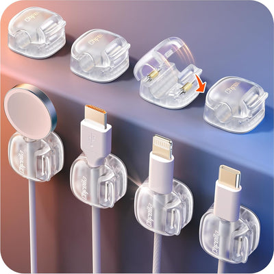 Clips resorte paquete 8 organizadores cables adhesivo fuerte