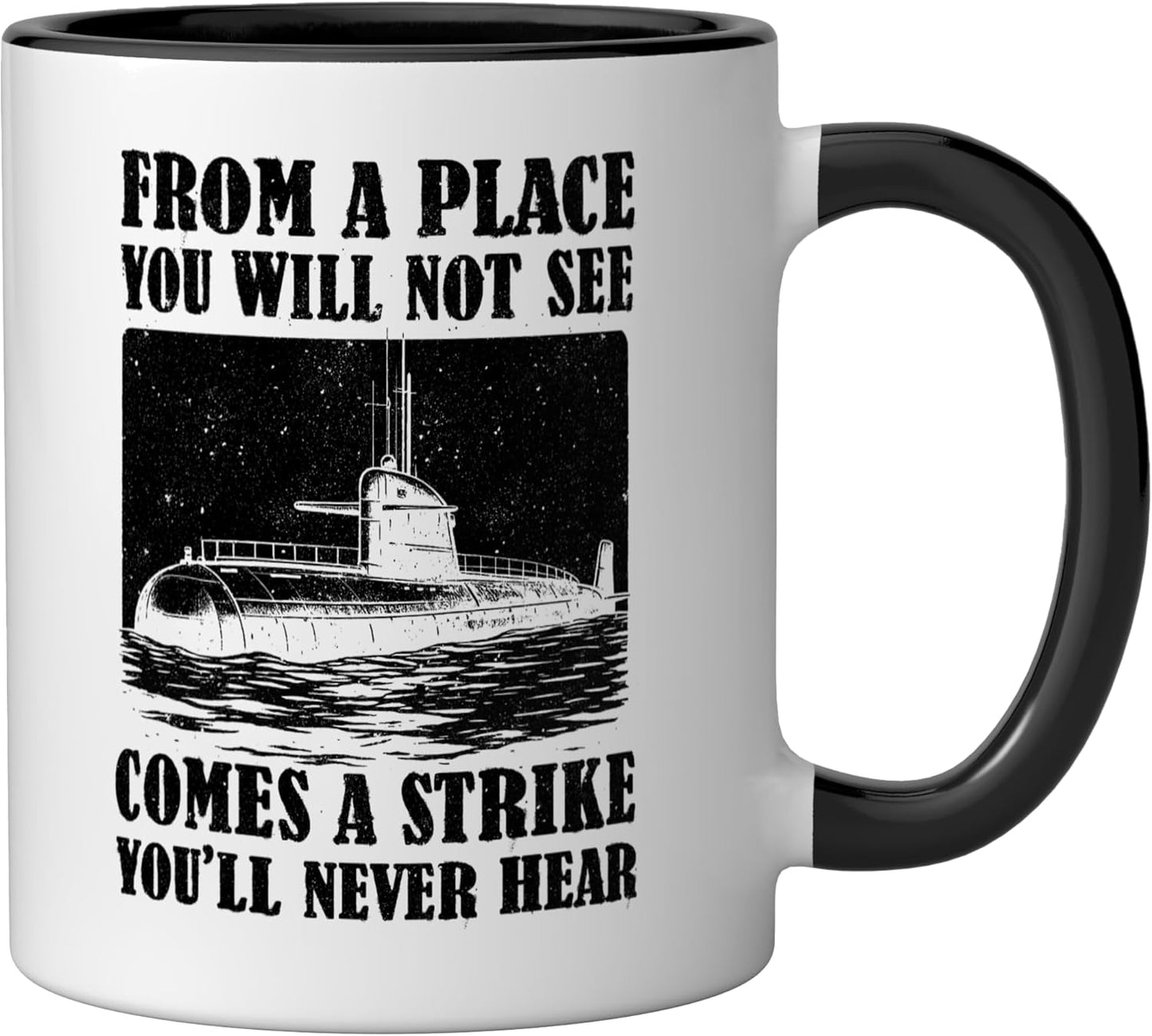 Taza Cerámica Submariner Negro/Blanco