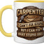 Taza Cerámica Carpenter Amarillo/Blanco