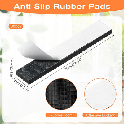 30 Almohadillas Antiderrap para Muebles Pisos Madera Dura