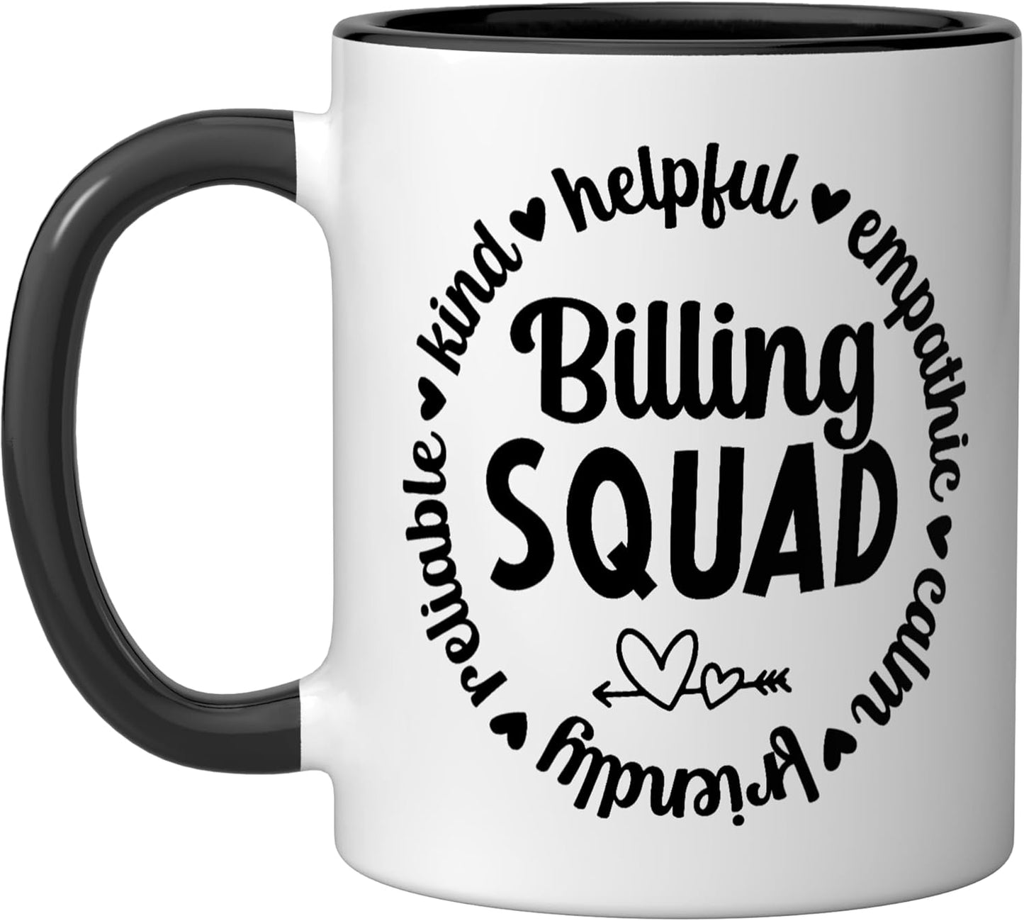 Taza Cerámica Billing Squad Negra/Blanca