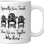 Taza Cerámica Humorística Blanca We're Trouble