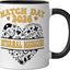 Taza de cerámica Match Day 2026 para hombre y mujer color negro y blanco