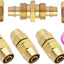 Kit 4 accesorios latón reparación manguera 1/4pulg