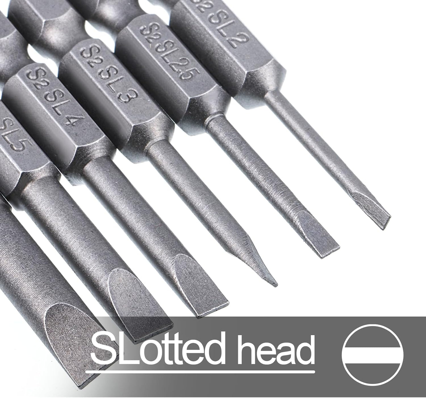 Set 6 Destornilladores Huecos SL2-SL6 Taladro Eléctrico