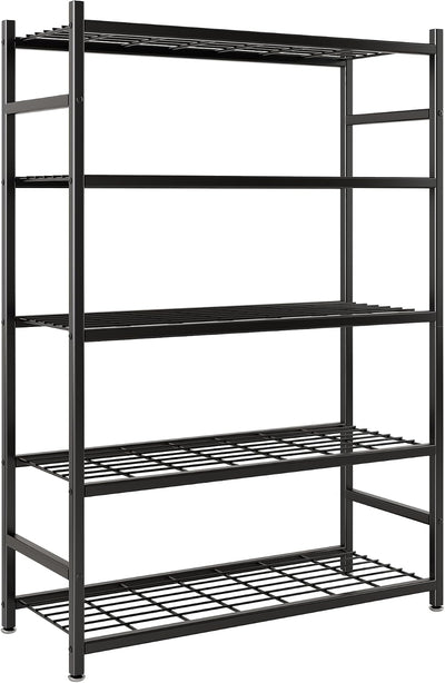 Estante 5 Niveles Metal para Garaje Cocina 36x11.8x68.3pulg Negro