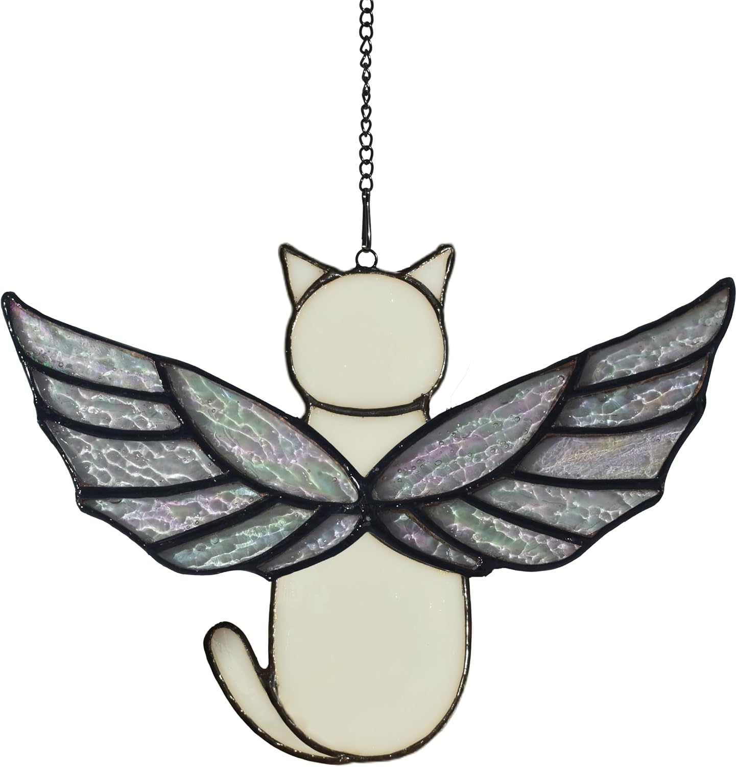 Atrapa soles de gato vitrales regalo condolencia blanco