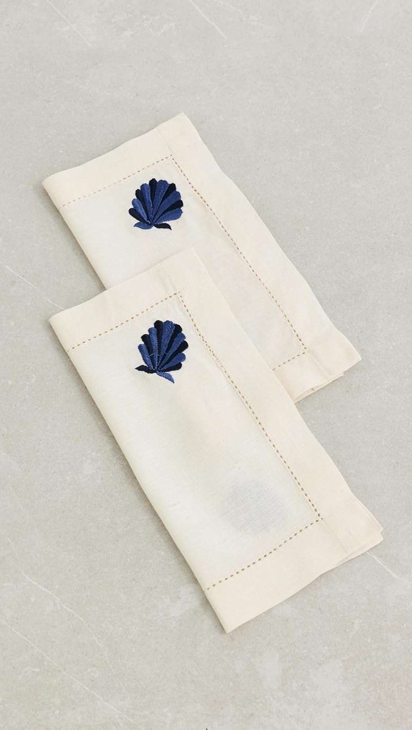Set servilletas mujer con concha