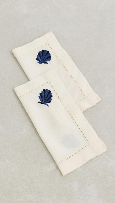 Set servilletas mujer con concha