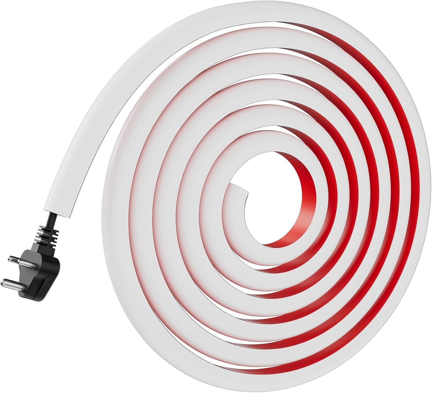 Organiz. cables silicona flexible para TV 157pulg blanco