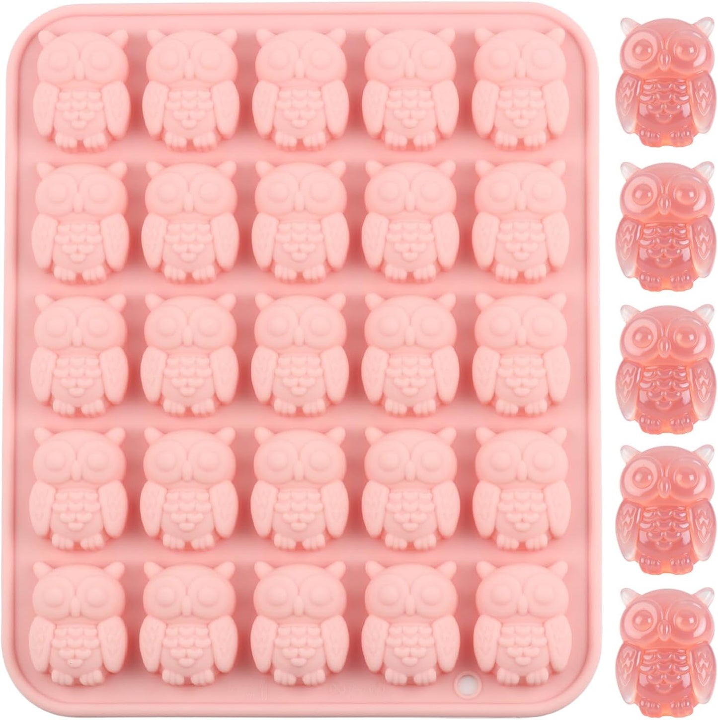 25 moldes de caramelo de silicona para topper de torta de chocolate