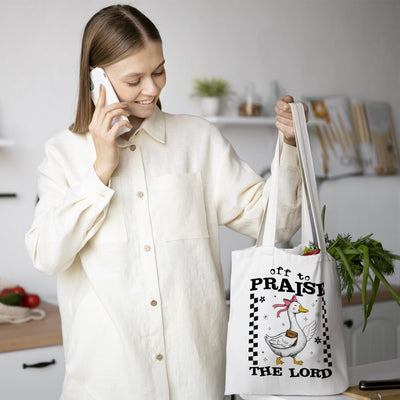 Bolsa de mano cristiana bohemia con versículos de la Biblia