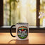 Taza de cerámica Celebration T20 Cricket Champions 2026 negra y blanca