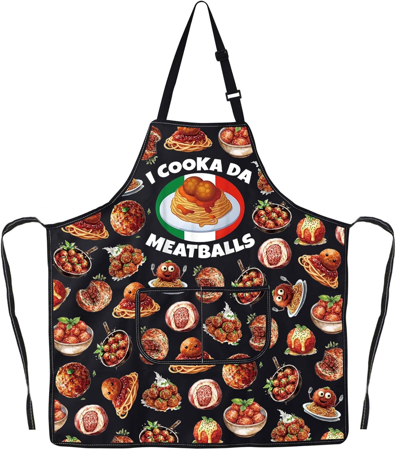Delantal de cocina de albóndigas italiano