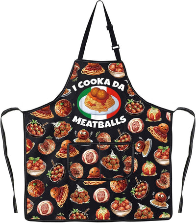 Delantal de cocina de albóndigas italiano