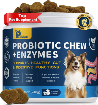 Probióticos para perros salud digestiva con enzimas