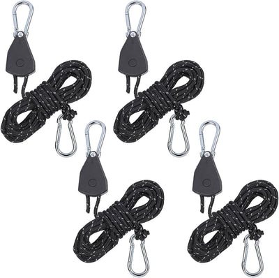 Percha cuerda ajustable 1/8 pulg 4 cuerdas reflectantes 12ft