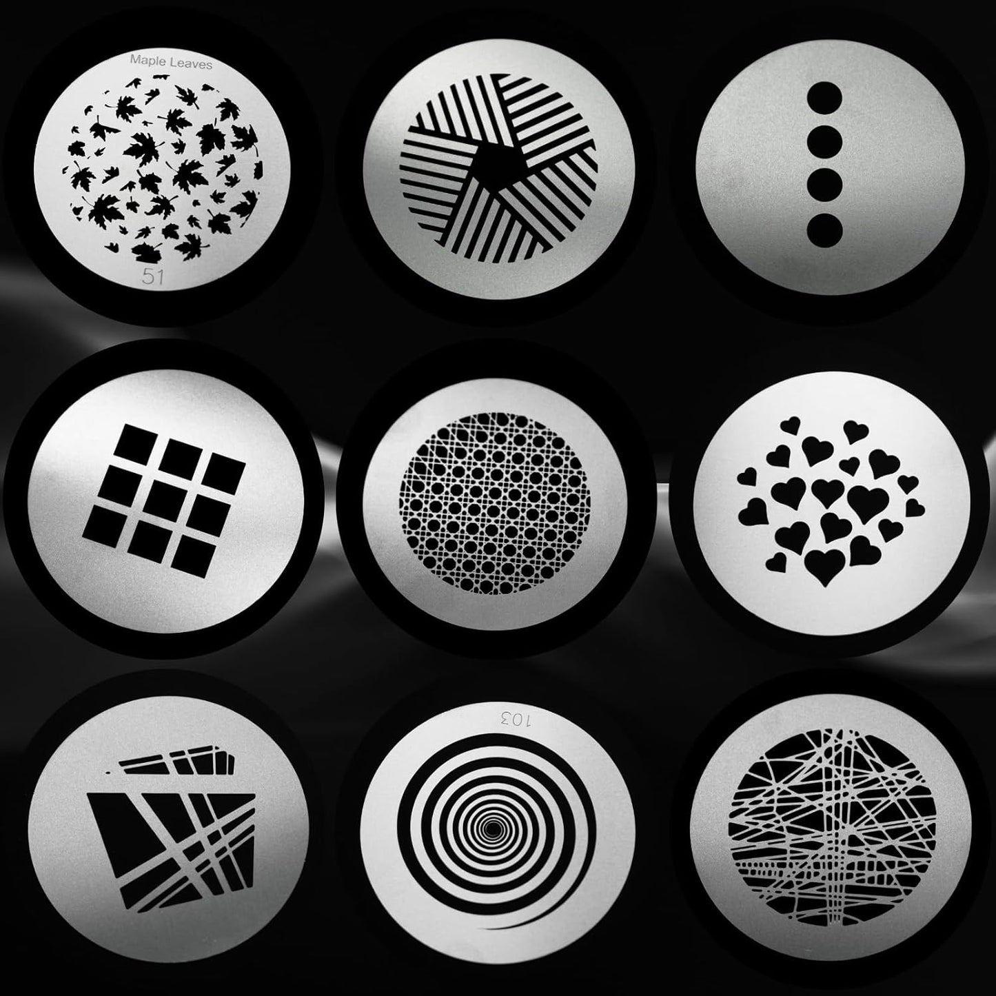 18 Pzas Gobo Redondo 66mm para Foco Godox BFP/OT1