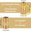 Kit conexiones gas natural 1/2pulg latón macizo antipolvo