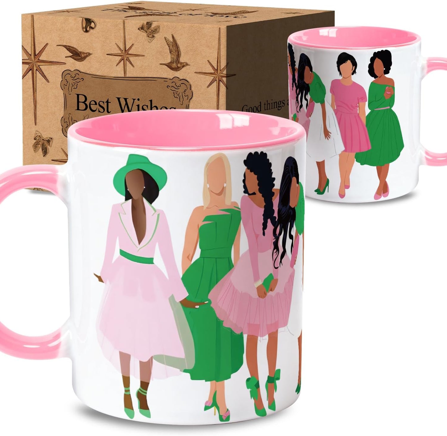 Taza de café para mujer regalo sorority Alpha Kappa AKA