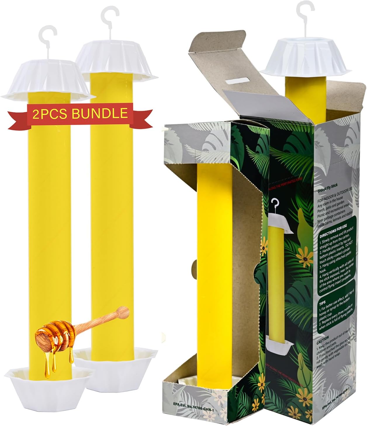 2 Trampas Adhesivas Amarillas para Mosquitos