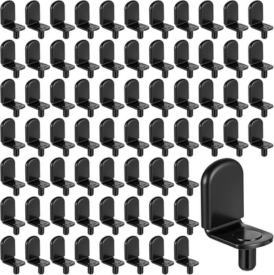 100 Clavijas Pasadores Negro 0.197pulg Metal Funda Goma Estantes