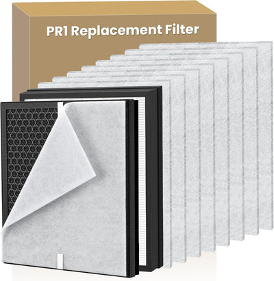 2 Filtros Repuesto PR1 + 8 Lavables True HEPA