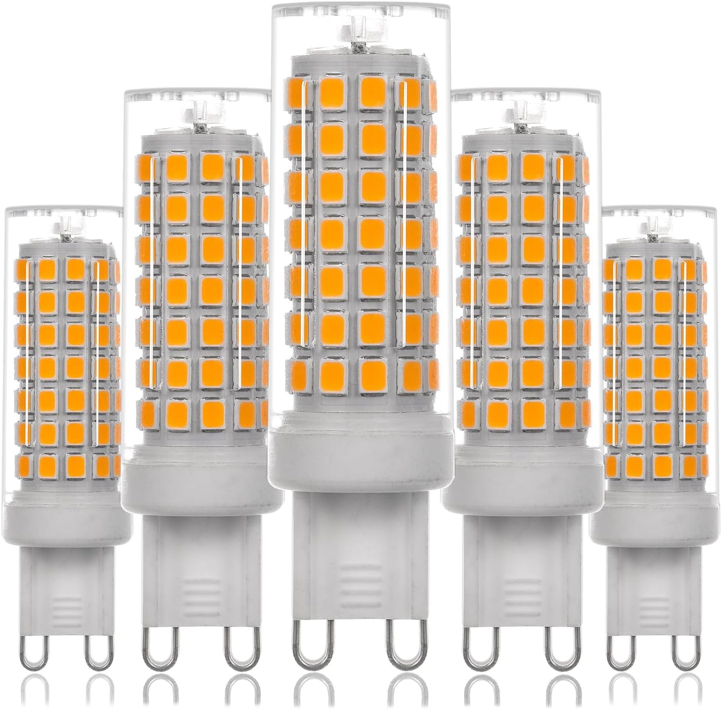 Pack 5 Bombillas LED G9 7W 3000K Luz Blanca Cálida