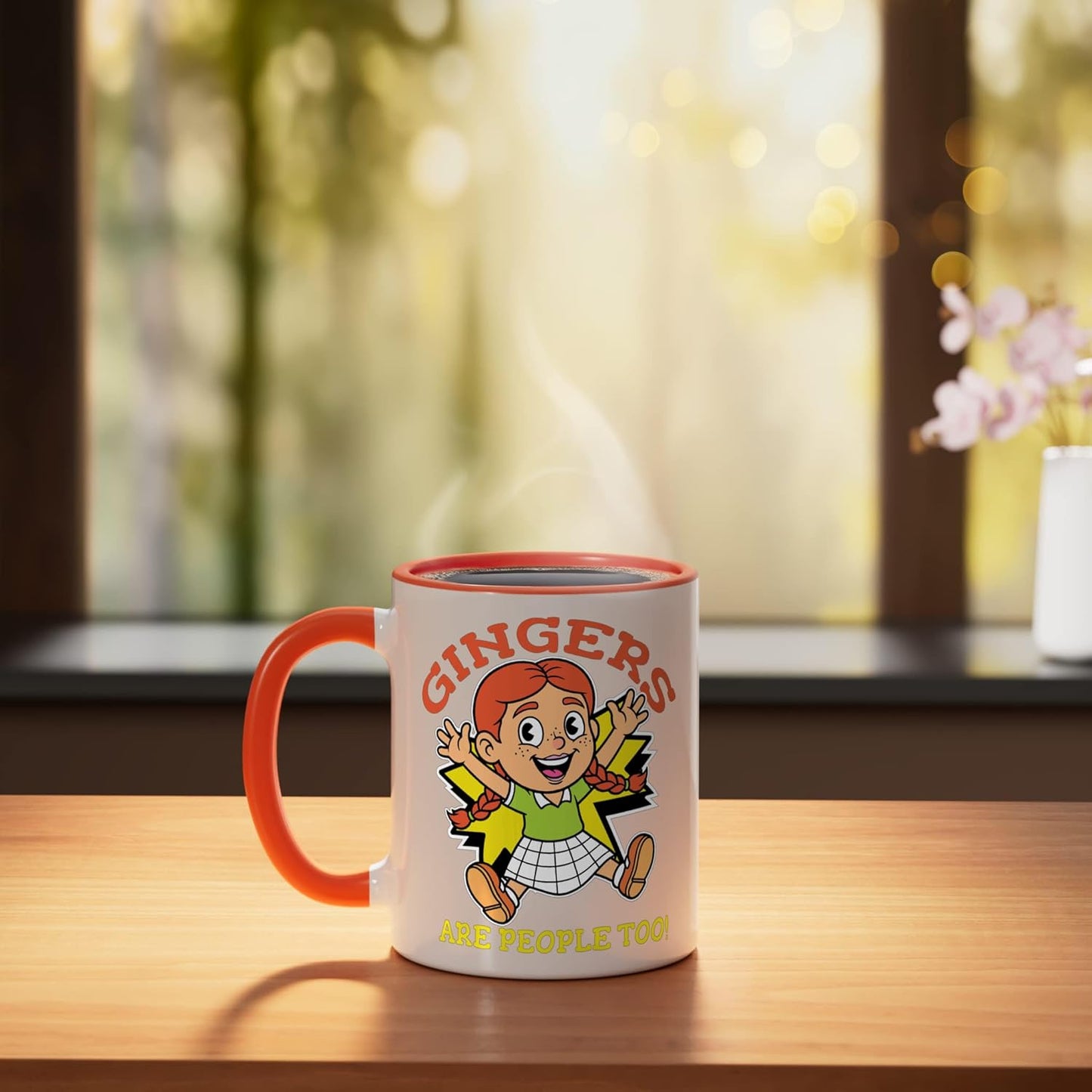 Taza Cerámica Vintage Gingers are People Too Roja